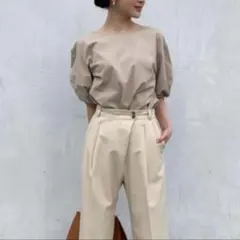 anuans パフスリーブステッチブラウスのサムネイル