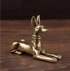389アヌビス 真鍮 オブジェ ゴールド 置物 エジプト神話 インテリア 雑貨