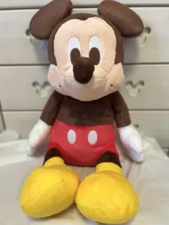 ディズニー　ミッキーマウス　赤いほっぺ　グランデぬいぐるみ　おすわりver.