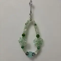 ハンドメイド 花モチーフ 携帯ストラップ