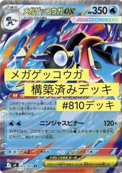 もふ様専用メガゲッコウガ EX 構築済みデッキ #810