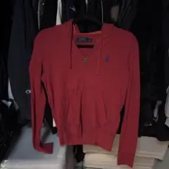 POLO パーカー 赤