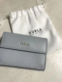 FURLA 三つ折り財布 ブルー