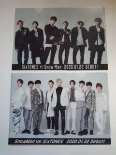 SixTONES vs Snow Man クリアファイル2枚セット