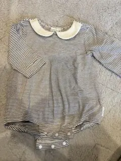 ストライプロンパース 長袖 70センチ