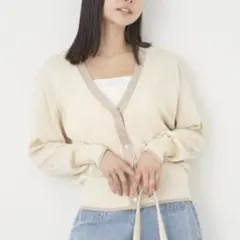 earth music&ecology♡配色ラインニットカーディガン