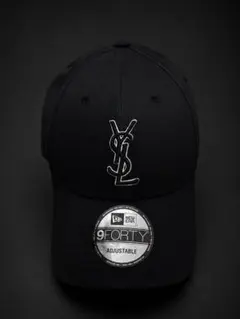 SAINT LAURENT×NEW ERA YSLロゴ キャップ 黒のサムネイル