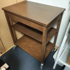 ワゴン MUJI 無印良品 オーク材 食器棚 キッチンカウンター - メルカリ