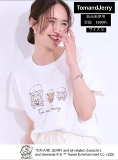 4723 Tom and Jerry 半袖Tシャツ Sサイズ 新品未使用のサムネイル