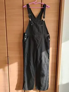 GRL ブラックサロペット・オーバーオール