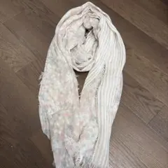 春夏用花柄ストール・ショール 大判ピンク系