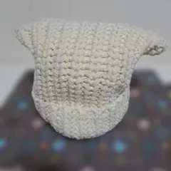 CA4LA アイボリー耳付きニットキャップ