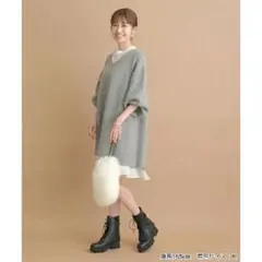 Apuweiser-riche シアーワンピース×ニットミニワンピースセット