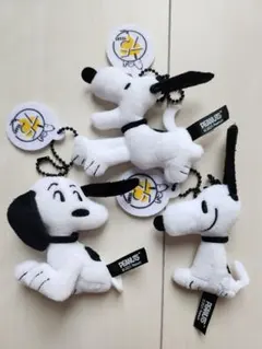 PEANUTS 75th ぬいぐるみミニマスコット スヌーピー3点セット