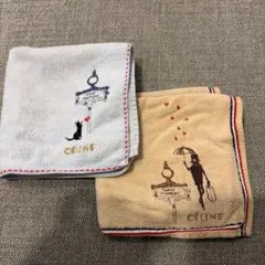 CELINE タオルハンカチ 2枚セット