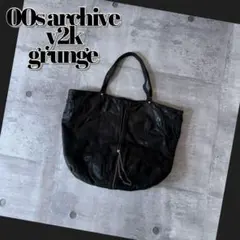 00s archive leather handbag zip y2k