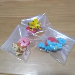 ポケモン　チョコエッグ　旅立ちの3匹　ヒコザル他　ポケットモンスター