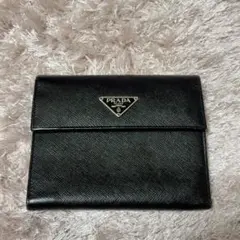 PRADA 二つ折り財布 ブラック
