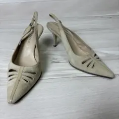 【BRUNO MAGLI】バックストラップパンプス　スエード　35.5 23cmのサムネイル
