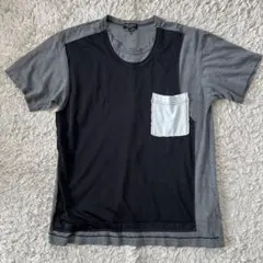 コムデギャルソンオムプリュス/パッチワーク/ポケットTシャツ/AD2009