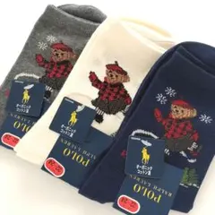 ポロラルフローレン　ポロベア　レディース　ソックス　スケート　フィギュアスケート