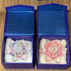 玻璃の匠 はりのたくみ 硝子 箸置き ガラス 梅 10客組 未使用品 共箱