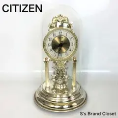 【美品】CITIZEN シチズン MASTER QUARTZ 回転飾り付き置時計
