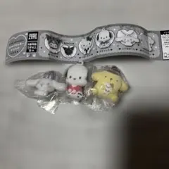 ふわふわフロッキーマスコット ポチャッコ&シナモロール&ポムポムプリン