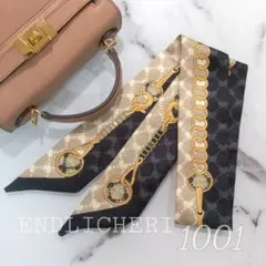 【SALE】リボンスカーフ　バッグスカーフ　バッグチャーム1001＃