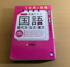 国語 現代文・古文・漢文　大学入学共通テスト　1ヶ月で攻略
