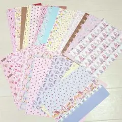 【新品、未使用】chuchu様 デザインペーパー、コラージュシート　計50枚 新品、未使用】chuchu様 デザインペーパー、コラージュシート 計50枚