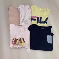 FILA イエロー Tシャツ　子供服　130センチ　女の子　5点セット