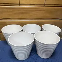 竹が原料の植木鉢5個　胡蝶蘭鉢 胡蝶蘭株 胡蝶蘭苗 観葉植物 コチョウラン