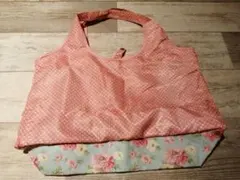 美品 LAURA ASHLEY エコバッグ ピンク 花柄