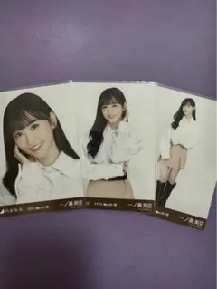 乃木坂46 一ノ瀬美空 生写真 ネクタイ付きシャツ 3種コンプ バスラ