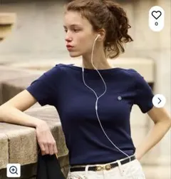 プチバトー　ボートネック　半袖Ｔシャツ　Mのサムネイル