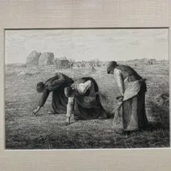 専用です】額装 名画 落穂拾い ミレー 白黒 - メルカリ