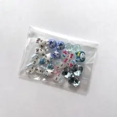 ネイルパーツ サンリオ キティ 水色 20個セット