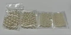 穴無し　パール　4サイズ　まとめ売り　ハンドメイド　材料パーツ