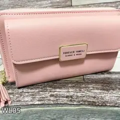 【新品】WL05 長財布 レディース ショルダー バッグ ピンク 財布 サイフ