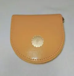 皇居　コインケース　黄色　馬蹄型　小銭入れ　イエロー　財布　【美品】