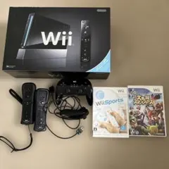 Nintendo Wii 本体 クロ リモコン クラシックコントローラー付