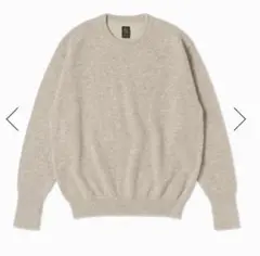 Men BABY ALPACA KURUMI TENJIKU CREW NECK