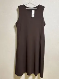 UNIQLO ウルトラストレッチワンピース XXL ブラウン