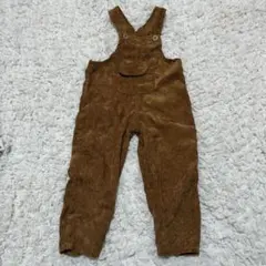 ブラウン コーデュロイ オーバーオール 100cm