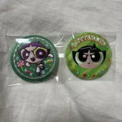 パワパフ　バターカップ　刺繍缶バッジ