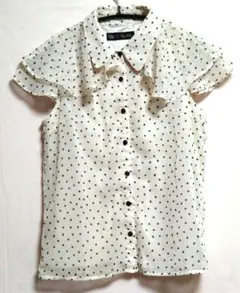 CECIL Mc BEE 半袖 フリル ブラウス セシルマクビー M