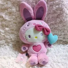 ハローキティ2010年製 カラフルバニー 2L ベーシック BIGぬいぐるみレア