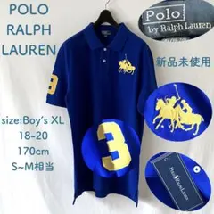 新品 ポロラルフローレン ポロゲーム刺繍 ポロシャツ ボーイズ XL 18-20