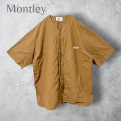 【Montley モーレー】　ベースボールシャツ　半袖　バック刺繍　ゆったりのサムネイル